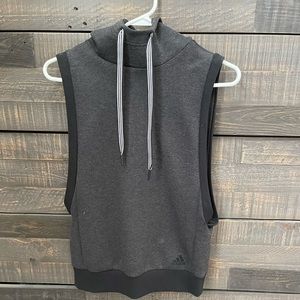 Adidas hooded sweatshirt vest